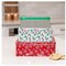 3 Pack Christmas Cookie Tins, Festive Cookie Tins for Gift Giving & Holiday Treats, Square Tin Containers with Lids, Snowflake Metal Box Nesting Containers, Large Medium Small